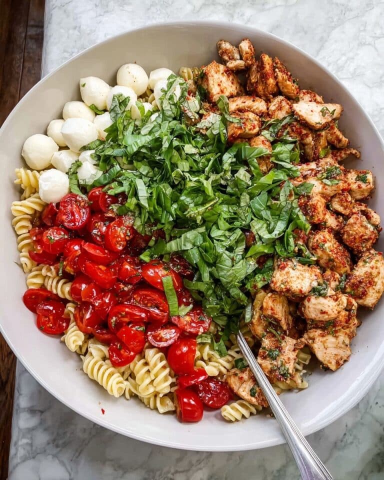 Chicken Caprese Pasta Salad Recipe
