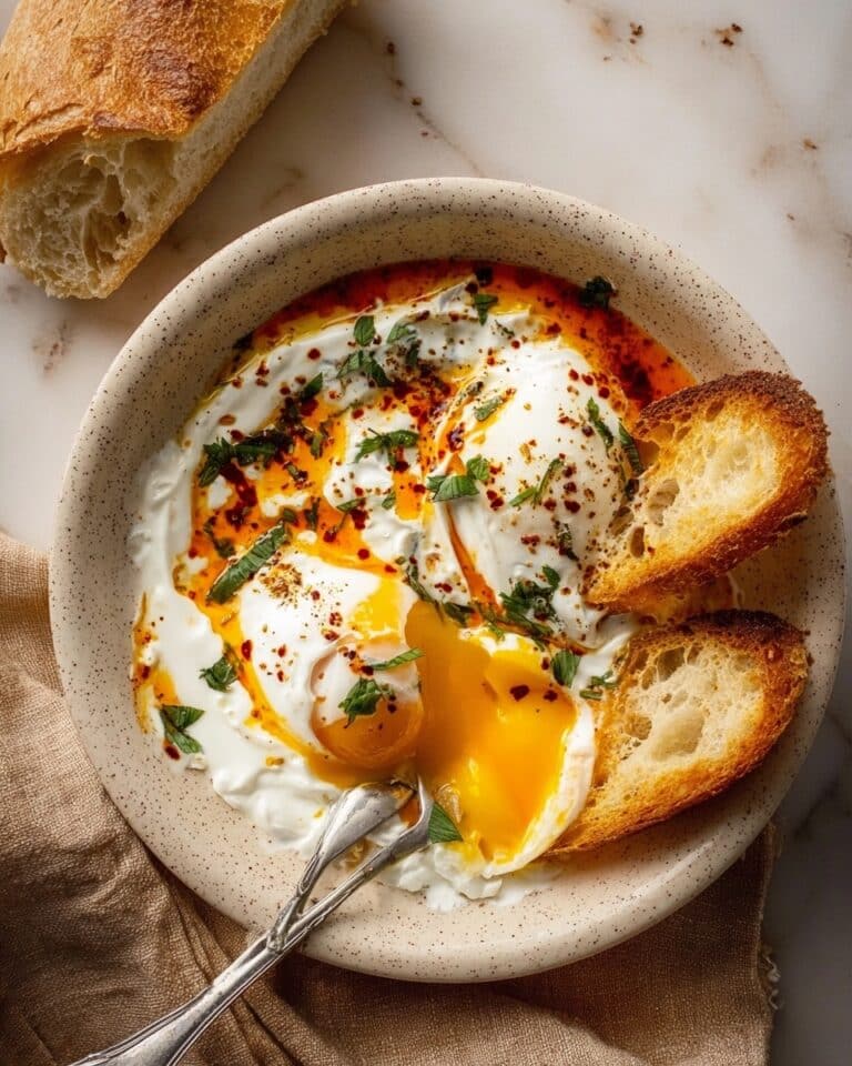 Çılbır: Turkish Eggs with Creamy Yogurt & Butter Sauce Recipe