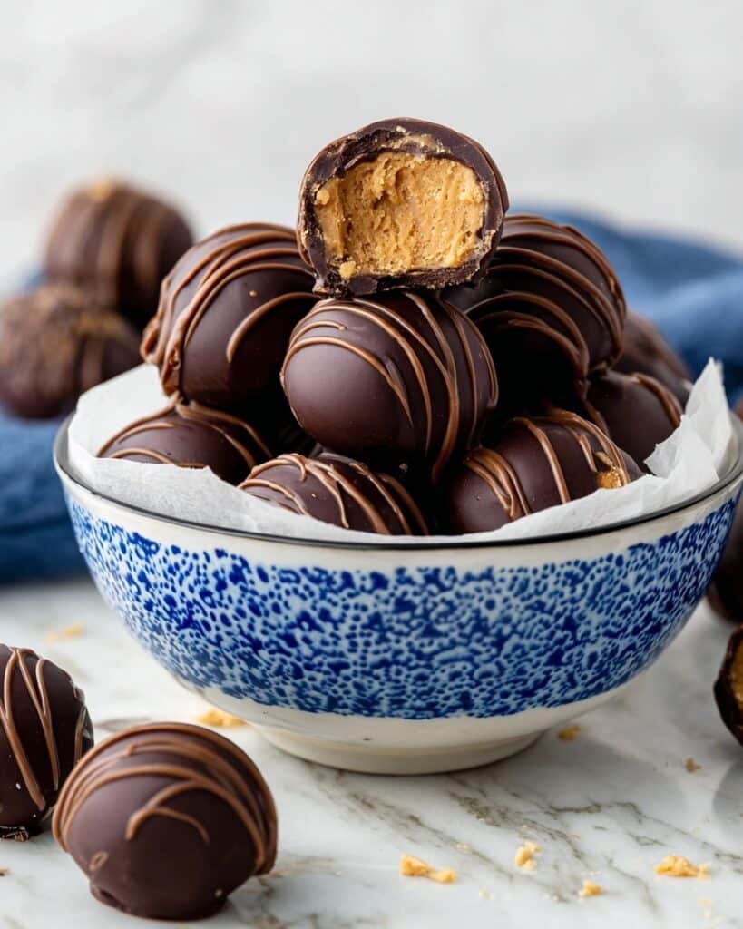 Chocolate-Dipped Peanut Butter Balls Recipe