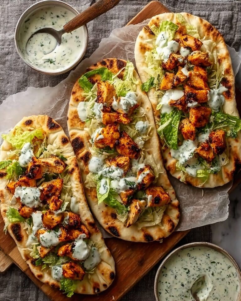 Sheet Pan Chicken Pitas with Herby Ranch Recipe