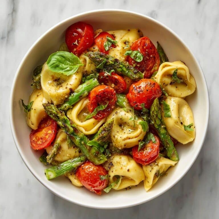 Ravioli with Cherry Tomatoes and Asparagus in a Lemon-Basil Sauce Recipe
