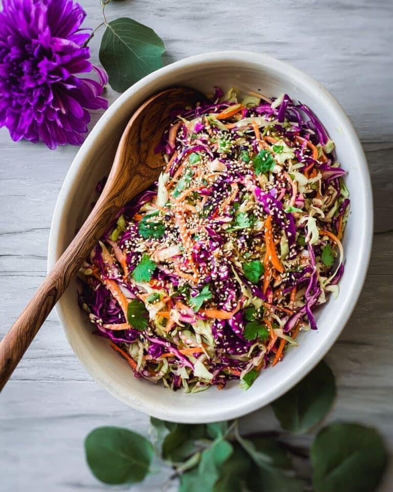 Asian Style Coleslaw with Sesame Ginger Dressing Recipe