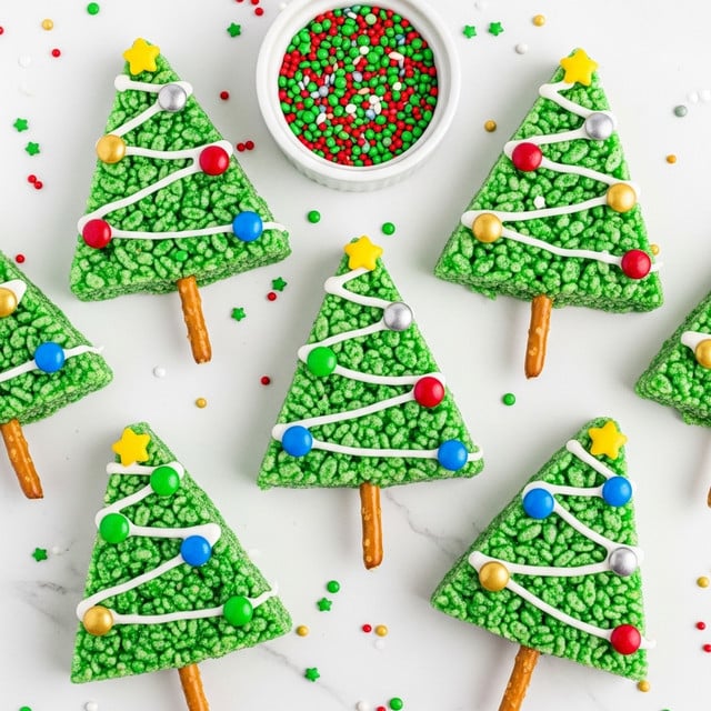 Rice Krispie Christmas Trees Recipe