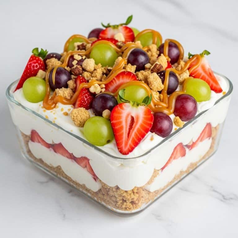 Caramel Crunch Cheesecake Fruit Salad Recipe