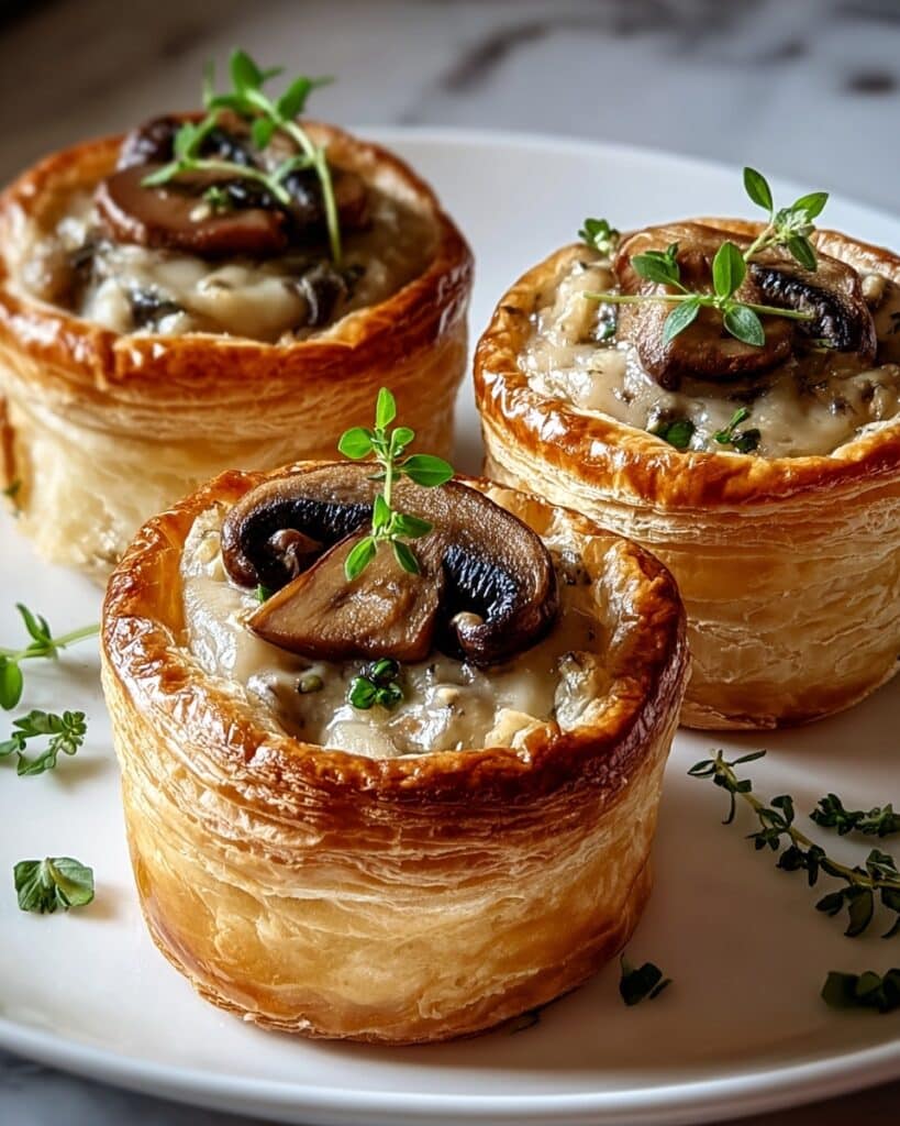 Mini Mushroom & Gruyère Pot Pies Recipe