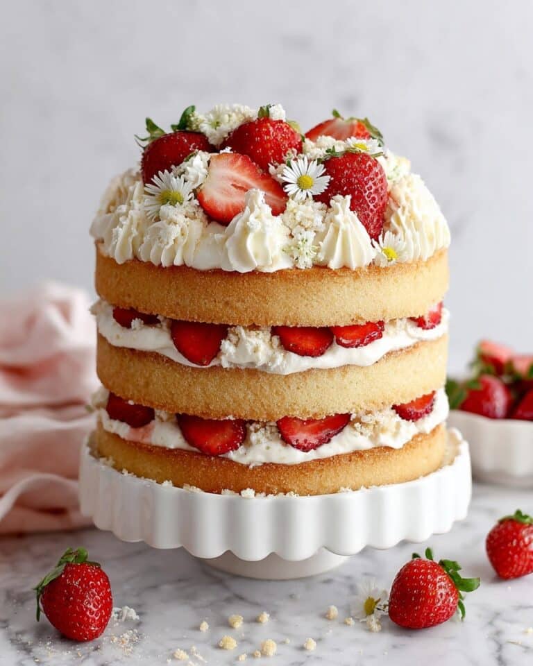 Strawberry Shortcake Layer Cake Recipe