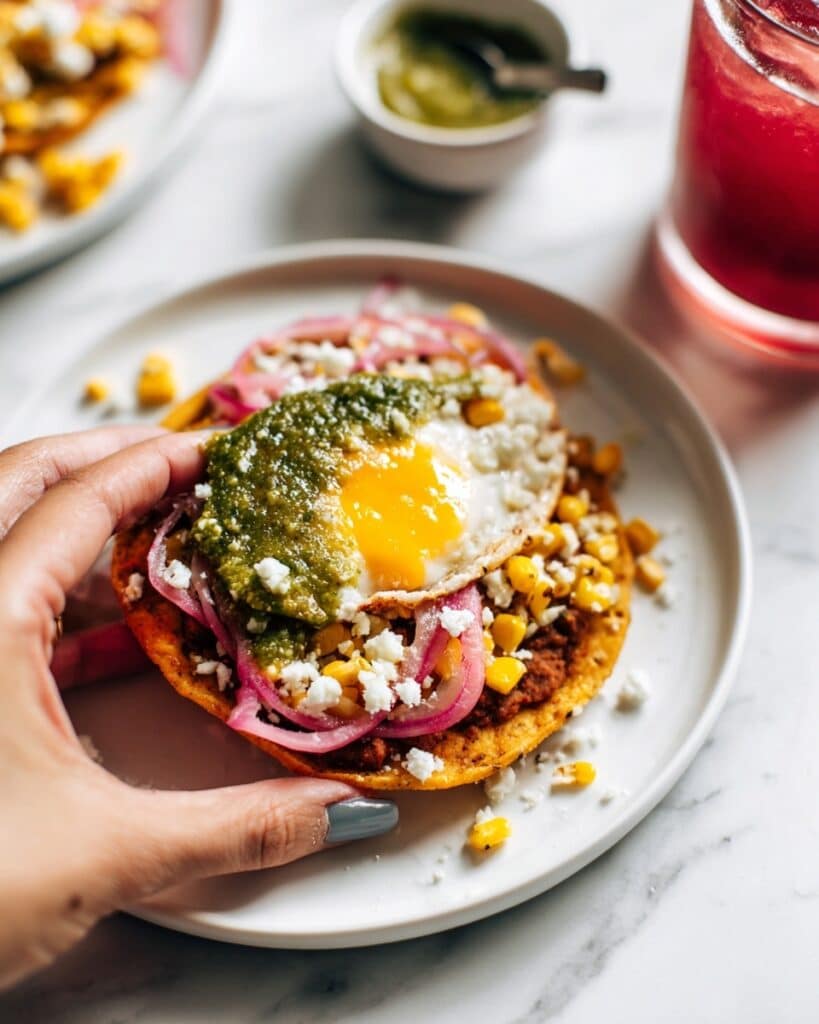 Roasted Corn and Fried Egg Tacos Recipe