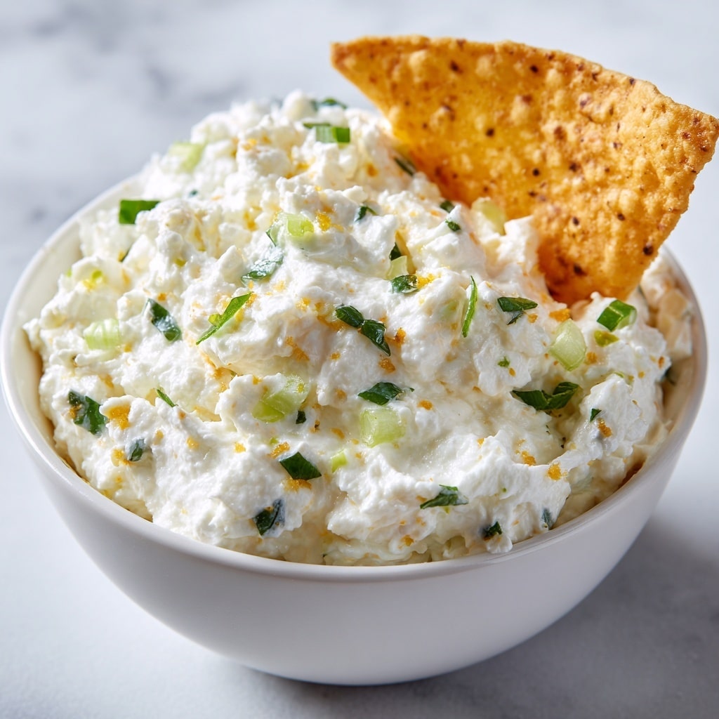 Doritos Dip with Cottage Cheese, Green Onions, and Fire-Roasted Corn Recipe