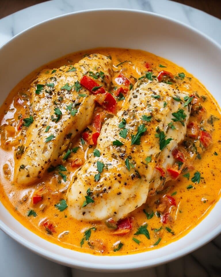 Tilapia in Roasted Pepper Sauce Recipe
