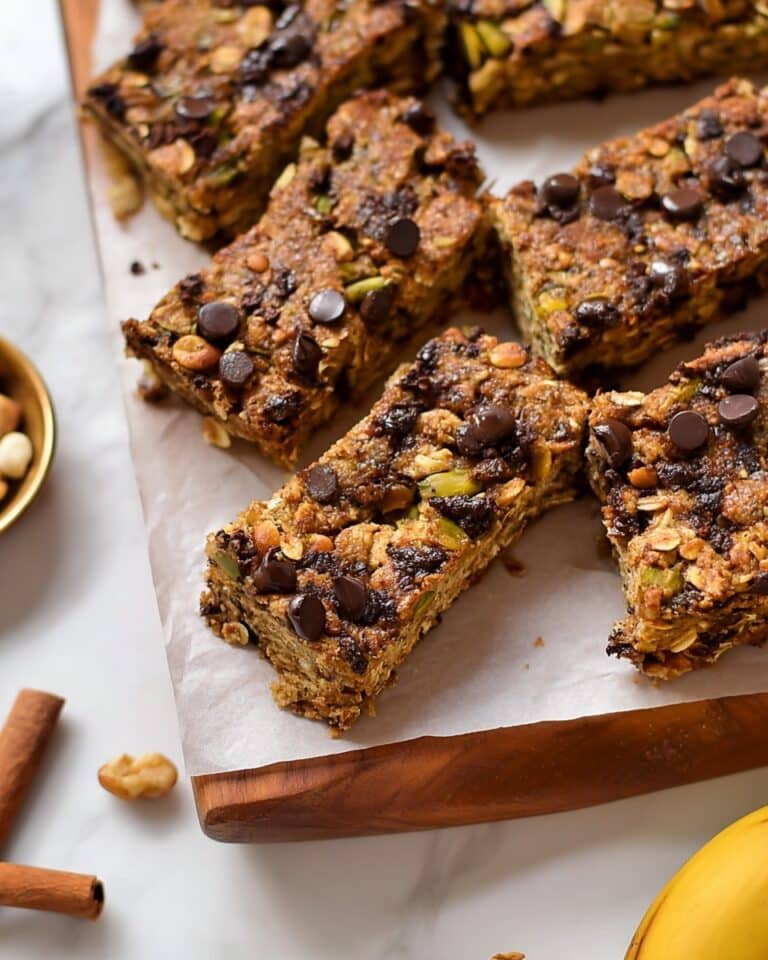 Healthy Banana Chickpea Oat Breakfast Bars Recipe
