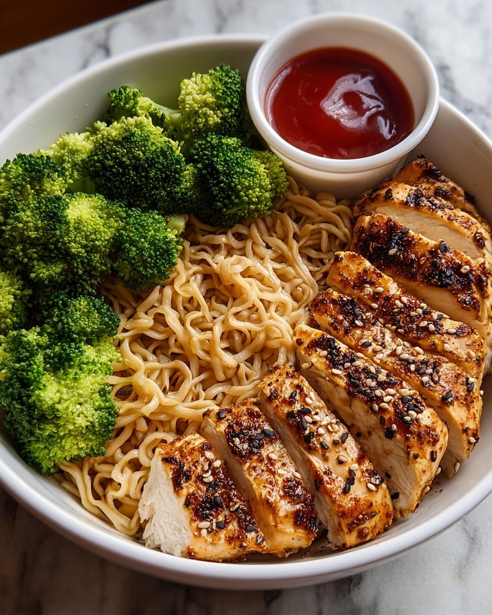 Chicken and Broccoli Noodle Bowls Recipe