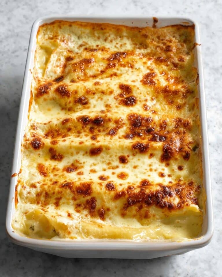 Baked Cannelloni with Béchamel Sauce Recipe