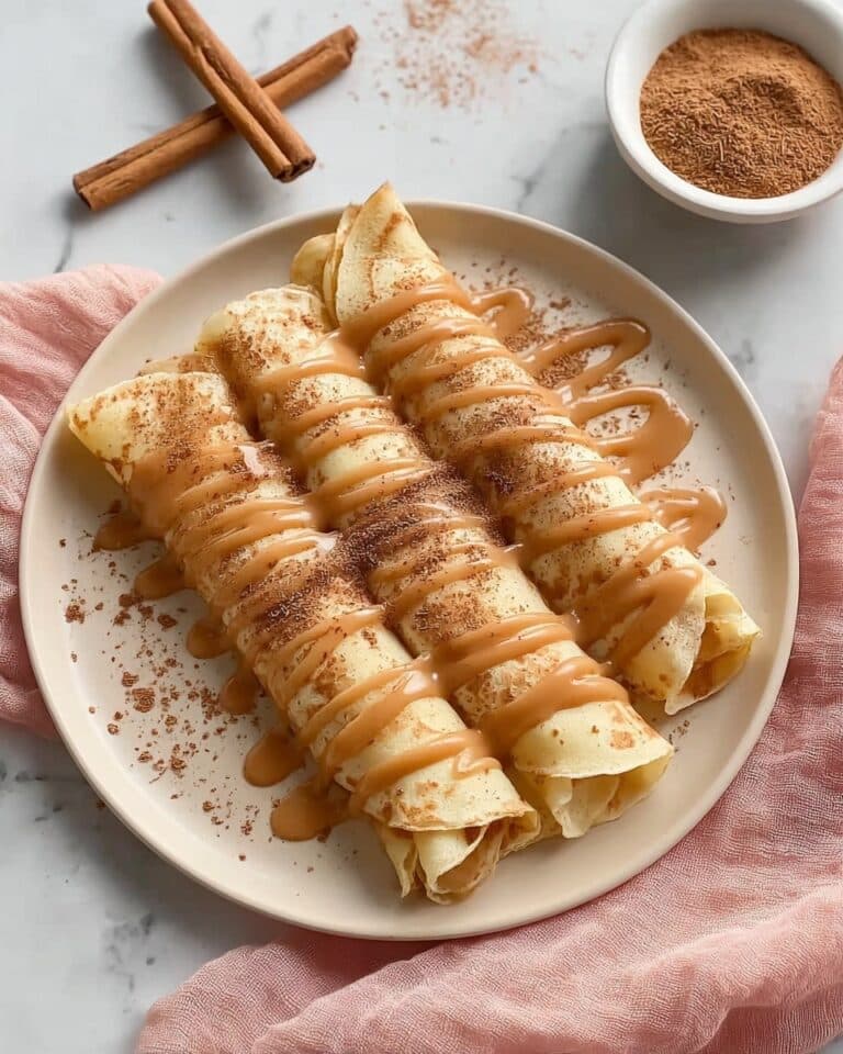Fluffy High Protein Cinnamon Crepes Recipe